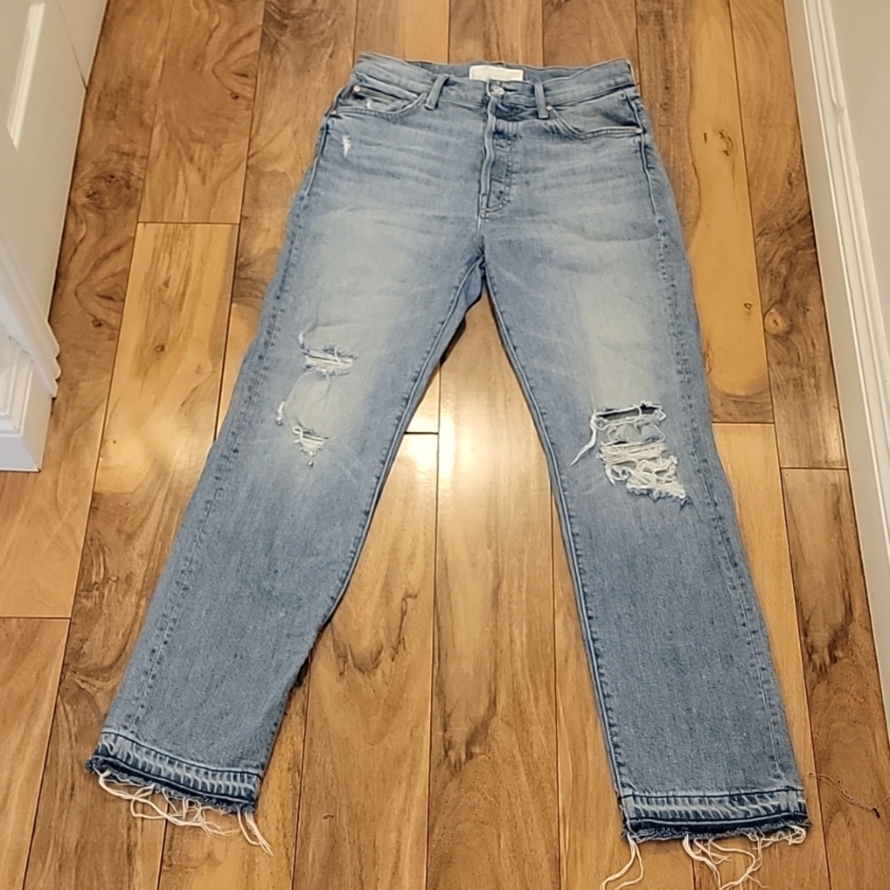 MOTHER High Waisted Hiker Jeans Cotton Size 28